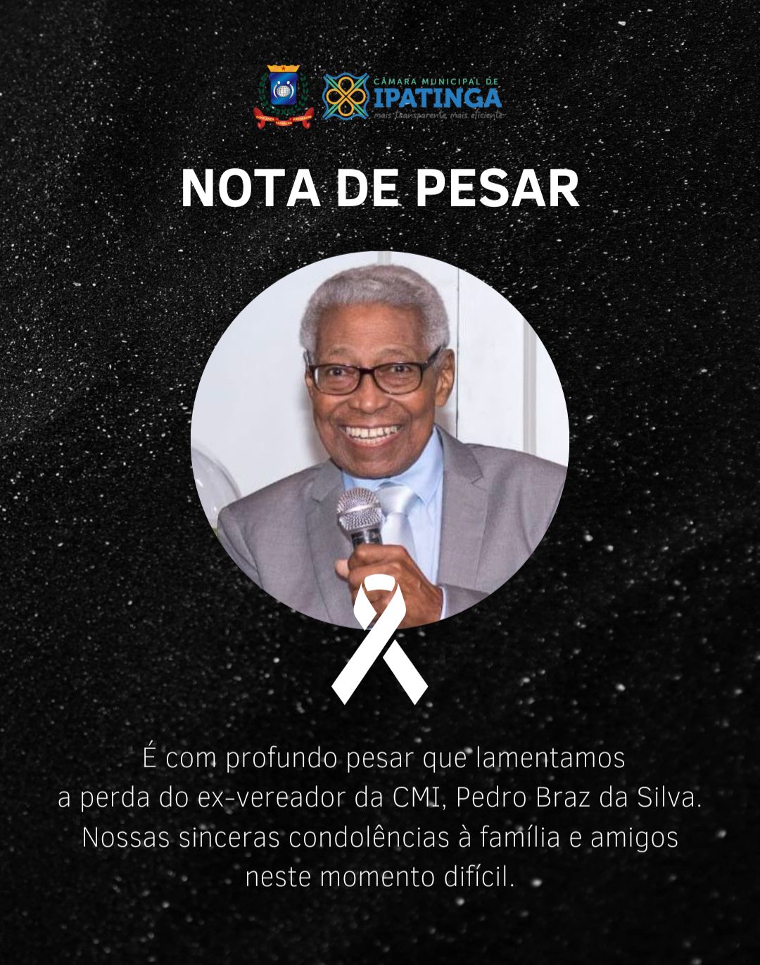 Morre o ex vereador Pedro Braz da Silva