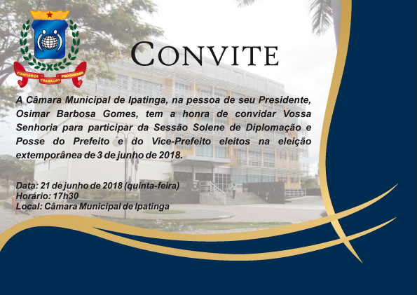 Diplomação e Posse Prefeito e Vice-prefeito de Ipatinga