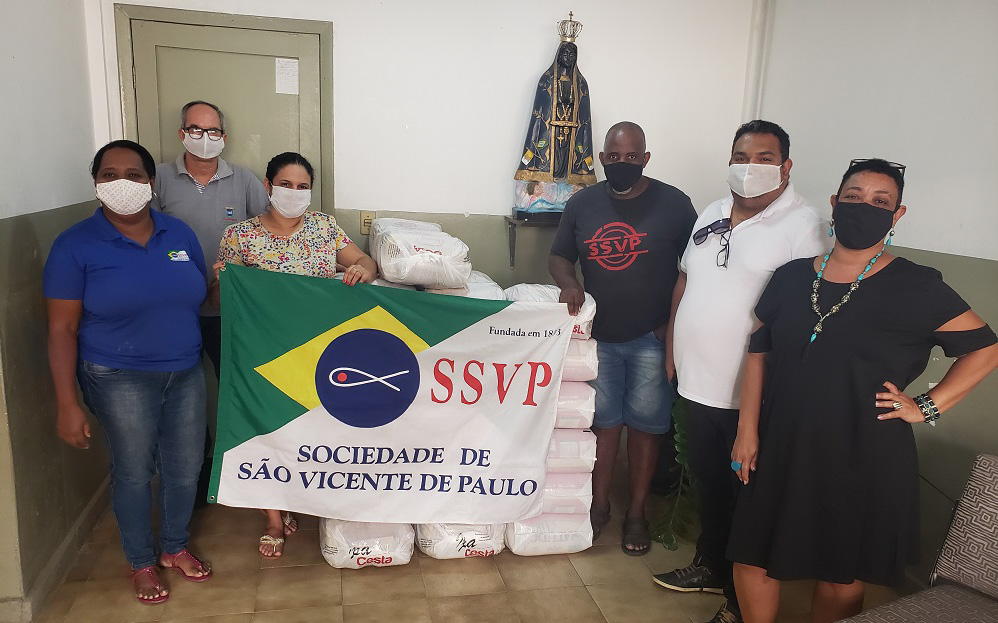 Covid-19: Câmara doa 90 cestas básicas à Sociedade São Vicente de Paulo